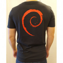 T-shirt Debian Homme Noir