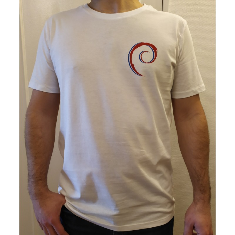 T-shirt Debian Homme Blanc