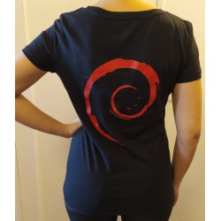 Debian Black T-shirt - Woman