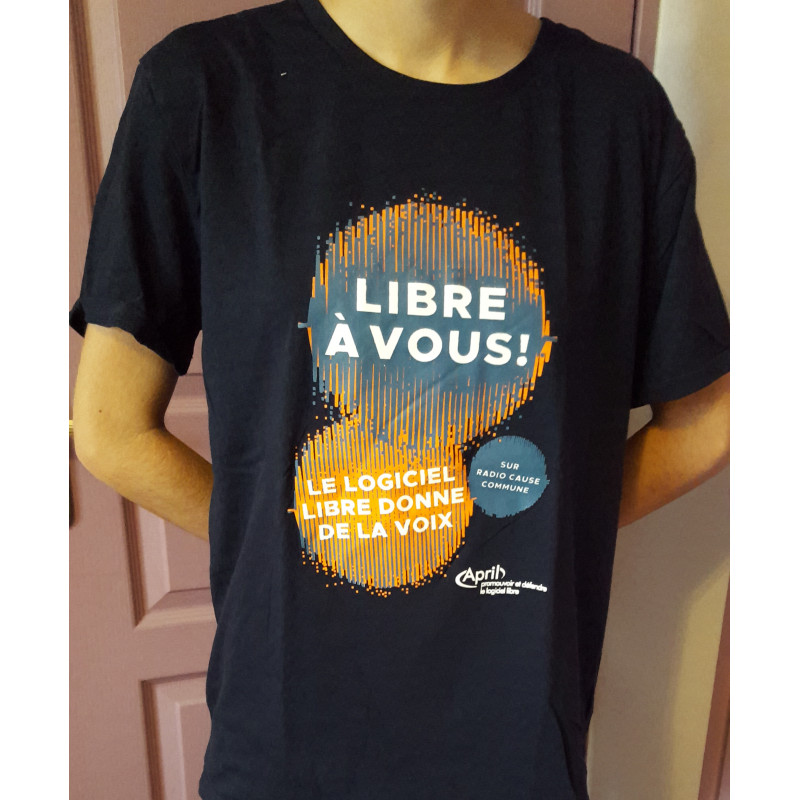 T-shirt April « Le logiciel libre donne de la voix »
