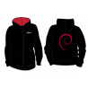 Sweat-Shirt Debian Mixte Noir à ZIP