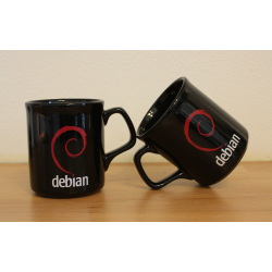 Mug Debian noir