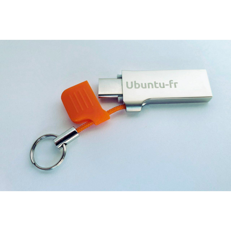 Ubuntu USB key ⋅ 64GB ⋅ USB-C / USB-A