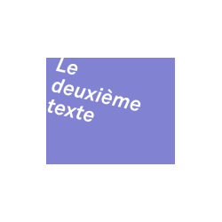 Don pour Le deuxième texte